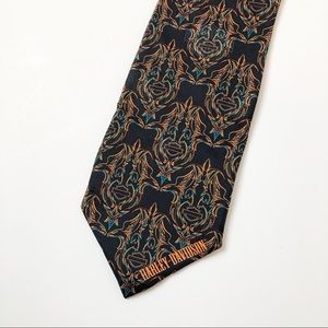 Harley Davidson / Teal Eagle Repeat Tie
